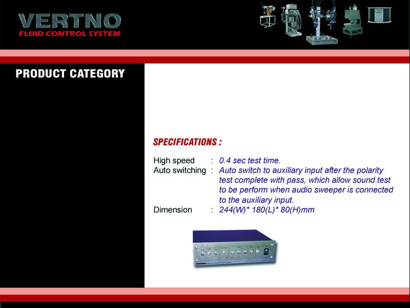 Loudspeaker polarity checker-U0050