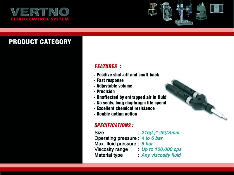 adjustable 2 component piston valve-V0111